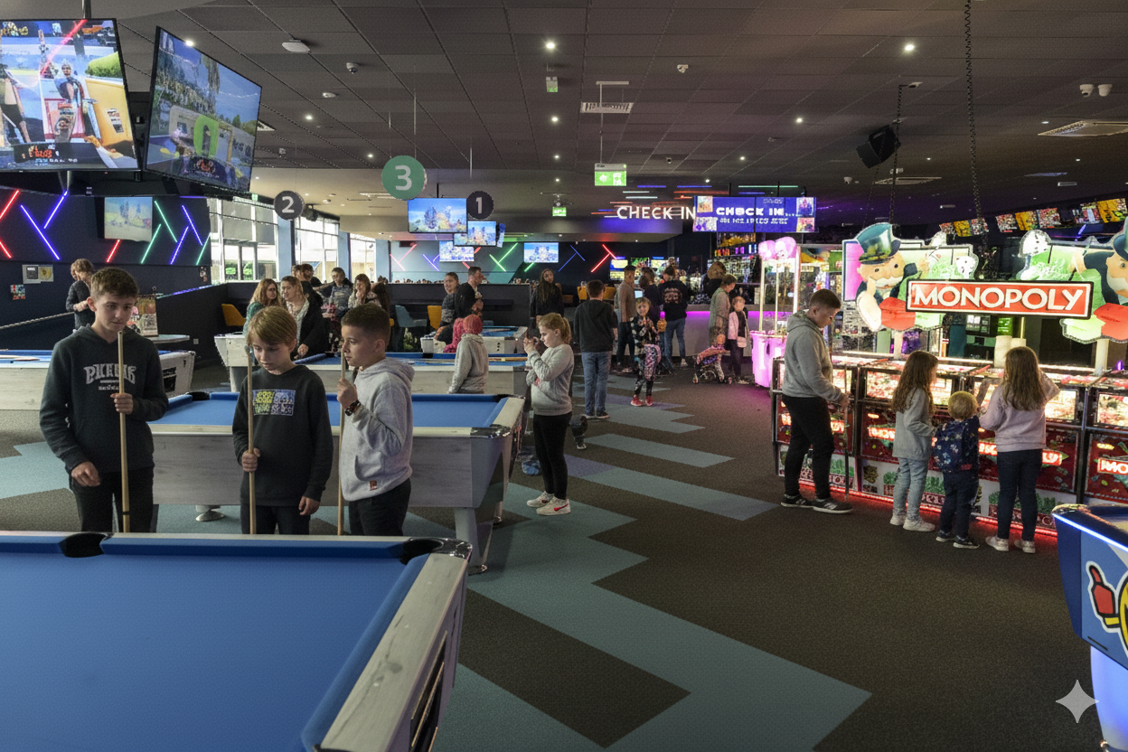 Tenpin gaming area